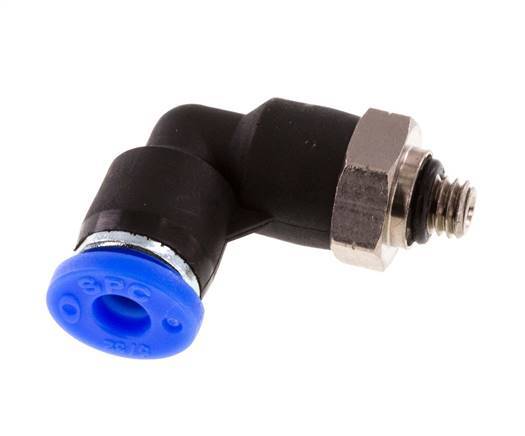 Codo de 5/32'' x UNF 10-32 90deg Codo de latón/PBT NBR giratorio [2 piezas]