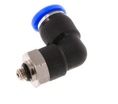 1/4'' x UNF 10-32 Codo de 90deg Racor Latón/PBT NBR Giratorio [2 Piezas]