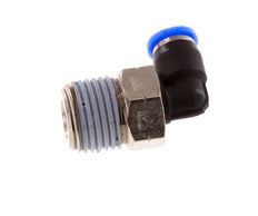 1/8'' x 1/8'' NPT 90deg Elbow Push-in Fitting with Male Threads Brass/PBT NBR Rotatable [2 Pieces]