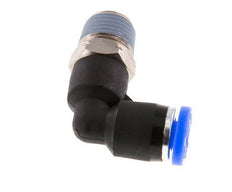 5/32'' x 1/8'' NPT 90deg Elbow Push-in Fitting with Male Threads Brass/PBT NBR Rotatable [2 Pieces]