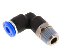 5/32'' x 1/8'' NPT 90deg Elbow Push-in Fitting with Male Threads Brass/PBT NBR Rotatable [2 Pieces]
