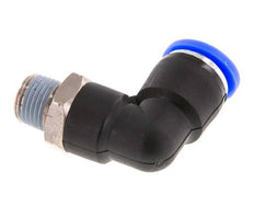 5/16'' x 1/8'' NPT 90deg Elbow Push-in Fitting with Male Threads Brass/PBT NBR Rotatable [2 Pieces]