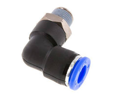 5/16'' x 1/8'' NPT 90deg Elbow Push-in Fitting with Male Threads Brass/PBT NBR Rotatable [2 Pieces]