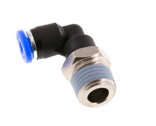 Codo de 90 grados 5/32'' x 1/4'' NPT con rosca macho Latón/PBT NBR giratorio [2 piezas]