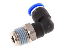 1/4'' x 1/4'' NPT 90deg Elbow Push-in Fitting with Male Threads Brass/PBT NBR Rotatable [2 Pieces]