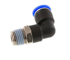 5/16'' x 1/4'' NPT 90deg Elbow Push-in Fitting with Male Threads Brass/PBT NBR Rotatable [2 Pieces]