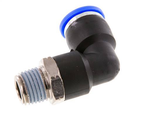 3/8'' x 1/4'' NPT 90deg Codo Racor con rosca macho Latón/PBT NBR Orientable [2 Piezas]