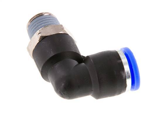3/8'' x 1/4'' NPT 90deg Codo Racor con rosca macho Latón/PBT NBR Orientable [2 Piezas]