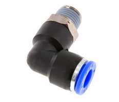 3/8'' x 1/4'' NPT 90deg Codo Racor con rosca macho Latón/PBT NBR Orientable [2 Piezas]