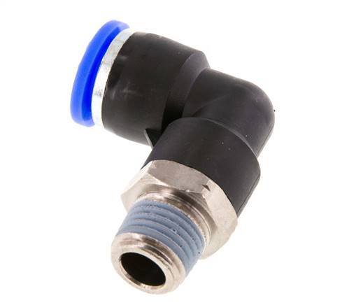 3/8'' x 1/4'' NPT 90deg Codo Racor con rosca macho Latón/PBT NBR Orientable [2 Piezas]