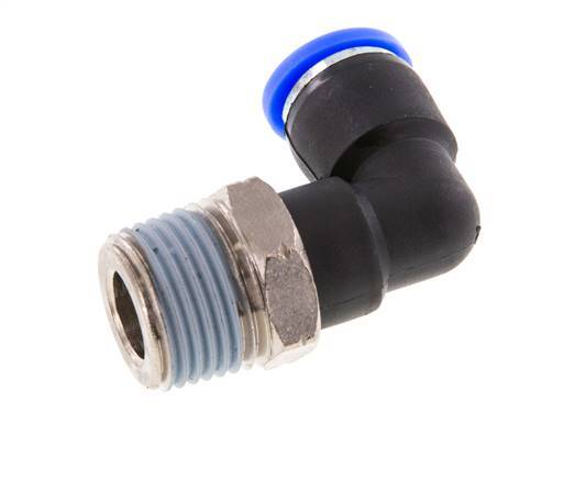 Codo de 90 grados 5/16'' x 3/8'' NPT con rosca macho Latón/PBT NBR Giratorio [2 piezas]