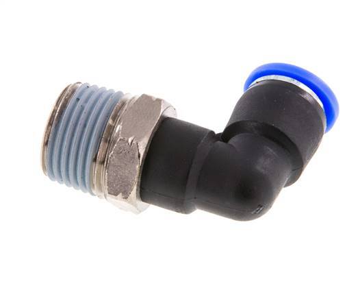 Codo de 90 grados 5/16'' x 3/8'' NPT con rosca macho Latón/PBT NBR Giratorio [2 piezas]