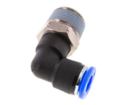 Codo de 90 grados 5/16'' x 3/8'' NPT con rosca macho Latón/PBT NBR Giratorio [2 piezas]