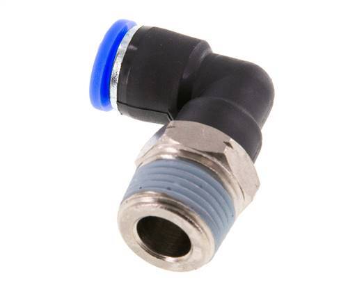 Codo de 90 grados 5/16'' x 3/8'' NPT con rosca macho Latón/PBT NBR Giratorio [2 piezas]