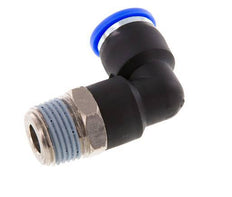 3/8'' x 3/8'' NPT 90deg Elbow Push-in Fitting with Male Threads Brass/PBT NBR Rotatable [2 Pieces]