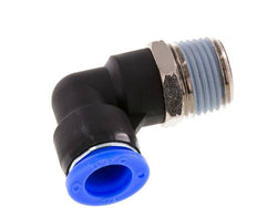1/2'' x 1/2'' NPT 90deg Elbow Push-in Fitting with Male Threads Brass/PBT NBR Rotatable [2 Pieces]