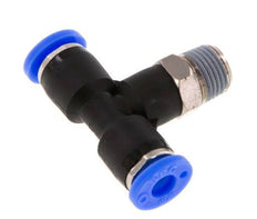 Racor en T de 3/16'' x 1/8'' NPT con rosca macho latón/PBT NBR giratorio [2 piezas]