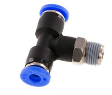 Racor en T de 3/16'' x 1/8'' NPT con rosca macho latón/PBT NBR giratorio [2 piezas]