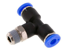 Racor en T de 3/16'' x 1/8'' NPT con rosca macho latón/PBT NBR giratorio [2 piezas]