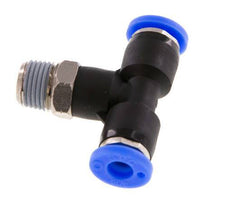 Racor en T de 3/16'' x 1/8'' NPT con rosca macho latón/PBT NBR giratorio [2 piezas]