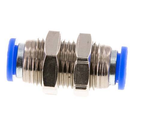 5/16'' Push-in Fitting Brass/PBT NBR Bulkhead [2 Pieces]
