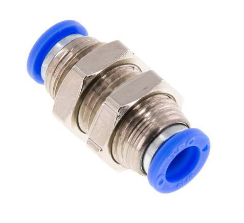 5/16'' Push-in Fitting Brass/PBT NBR Bulkhead [2 Pieces]