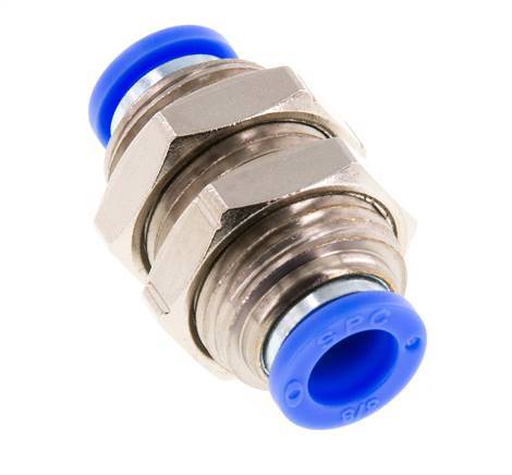 Racor de 3/8'' Latón/PBT NBR Pasamuros