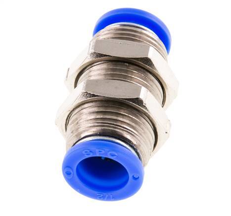 Racor de 1/2'' Latón/PBT NBR Pasamuros