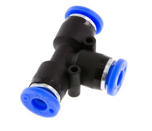 Racor en T de 3/16'' PBT NBR [2 piezas]