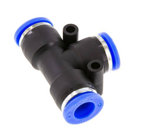 3/8'' Tee Push-in Fitting PBT NBR [2 Pieces]