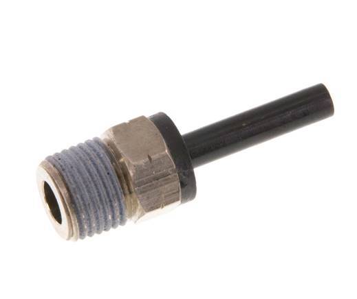 5/32'' x 1/8'' NPT Plug-in Fitting with Male Threads Brass/PBT NBR [2 Pieces]