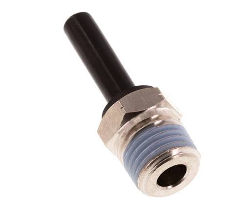 1/4'' x 1/4'' NPT Plug-in Fitting with Male Threads Brass/PBT NBR [2 Pieces]