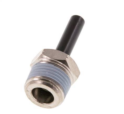 1/4'' x 3/8'' NPT Plug-in Fitting with Male Threads Brass/PBT NBR [2 Pieces]