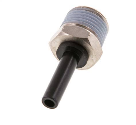 1/4'' x 3/8'' NPT Plug-in Fitting with Male Threads Brass/PBT NBR [2 Pieces]