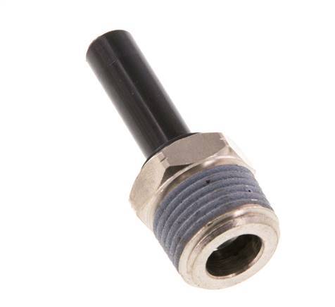 5/16'' x 3/8'' NPT Plug-in Fitting with Male Threads Brass/PBT NBR [2 Pieces]