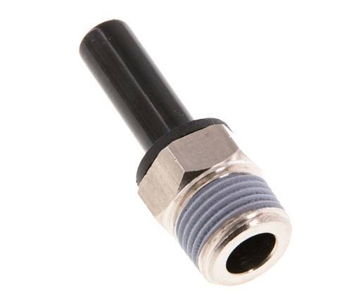 3/8'' x 3/8'' NPT Plug-in Fitting with Male Threads Brass/PBT NBR [2 Pieces]