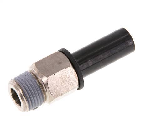 1/2'' x 3/8'' NPT Plug-in Fitting with Male Threads Brass/PBT NBR [2 Pieces]