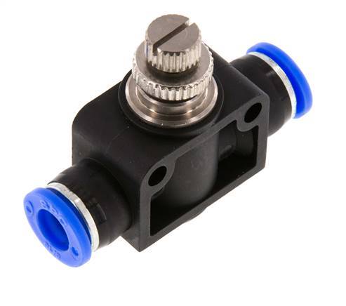 Silenciador de control de flujo recto 7,94 mm (5/16 pulgadas) de latón/PBT