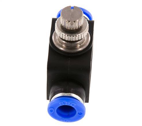 Silenciador de control de flujo recto 7,94 mm (5/16 pulgadas) de latón/PBT