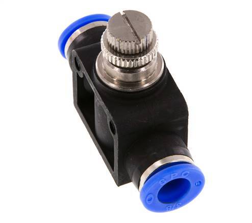 Flow Control Silencer Straight 3/8 inch (9.52 mm) Brass/PBT
