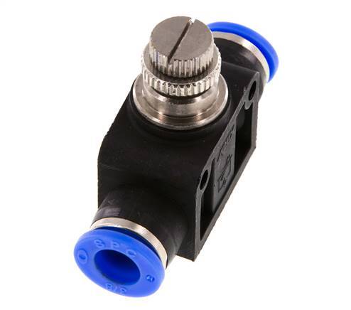 Flow Control Silencer Straight 3/8 inch (9.52 mm) Brass/PBT