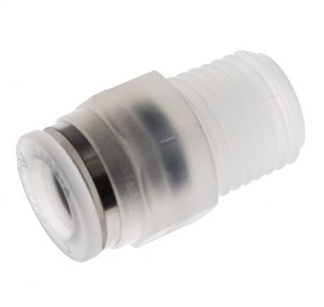 8mm x R1/4'' Push-in Fitting with Male Threads PA EPDM/PTFE