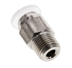 Racor de 6mm x R1/8'' con rosca macho Acero inoxidable/PA EPDM/PTFE