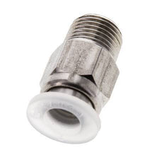 Racor de 6mm x R1/8'' con rosca macho Acero inoxidable/PA EPDM/PTFE