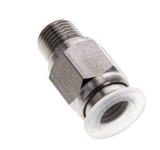Racor de 8mm x R1/8'' con rosca macho Acero inoxidable/PA EPDM/PTFE