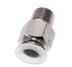 Racor de 10mm x R1/4'' con rosca macho Acero inoxidable/PA EPDM/PTFE