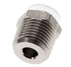 Racor de 10mm x R1/2'' con rosca macho Acero inoxidable/PA EPDM/PTFE