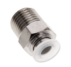 Racor de 12mm x R1/2'' con rosca macho Acero inoxidable/PA EPDM/PTFE