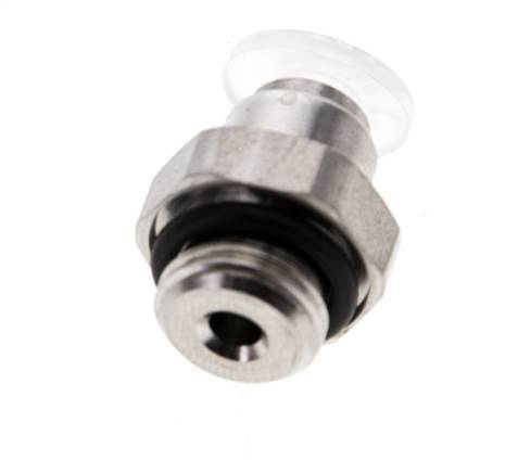 4mm x G1/8'' Push-in Fitting with Male Threads PA/Stainless Steel EPDM