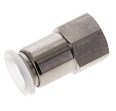 10mm x G1/4'' Push-in Fitting with Female Threads Stainless Steel/PA EPDM/PTFE
